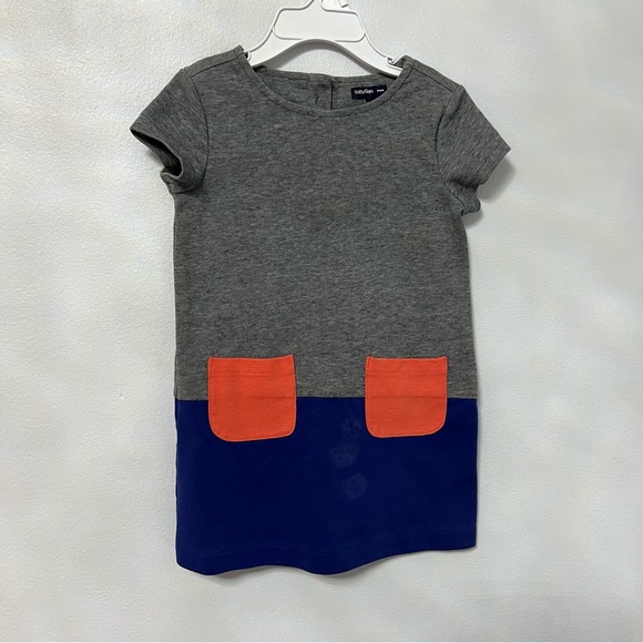 Baby Gap Toddler Girl Color Block Dress With Front Pockets Size 2 T - Picture 2 of 7